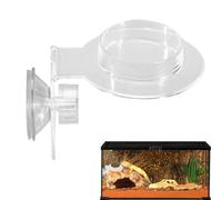 Plato de agua de reptiles, accesorios de tanque de reptiles de comida | Alimentador de araña lagarto de animales pequeños y lisos para dormitorio adultos amigos diversión familiar