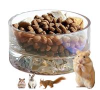 Plato De Agua para Animales Pequeños, 45 Ml, Antideslizante, Transparente con Temática De Iceberg, Cuenco De Agua para Hámster, Accesorio Juguetón A La Hora De, Gorriones,