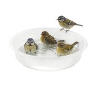 Plato De Agua para Pájaros - Accesorio De Baño con De ABS | Cuenco De Repuesto De 16 Cm De Diámetro Interior | Resistente A La Intemperie, Fácil De Limpiar | Estación De Alimentación