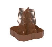 Plato de agua para reptiles, 14,8 x 14,8 x 15,5 cm, ABS, cuenco de alimentación para reptiles, cuenco de alimentación de terrario, gecko de leopardo y rana, tortuga, ermitaño, camaleón con