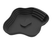 Plato de agua para reptiles, plato de comida de , accesorios de hábitat de reptiles con rampa para salamandra, dragón barbudo, lagarto, rana, serpiente,