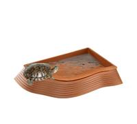 Plato de agua para tortuga - Contenedor de inmersión para anfibios, tanque | Bebida Para Terrario | Base De Enchufe Estable, Accesorio De Baño Práctico, Área De Refrescante Shell Companion P