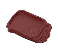 Plato De Agua Para Tortuga - Piscina De Baño Para Reptiles, Rampa Rocosa Antideslizante, Cuenco De Alimentación Extra Grande, De Hábitat Durable | Kit De Arranque Fiable Para Lagarto, Gecko