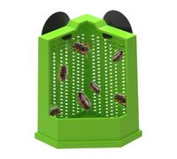 Plato de alimentación de reptiles - tazón de gecko con soporte de succión | Asegure el contenedor de alimentos con la pared de prevención de escape para el tanque del lagarto Barbudo Dragon Vivarium R