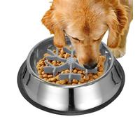 Plato De Alimentación Lenta para Perros Cuenco Anti Atragantamiento Plato