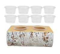 Plato de alimentación magnético - para Reptiles Gecko, Cuencos de Agua de 10 Tazas, Accesorio de hábitat de Animales pequeños, Herramienta de cangrejos, Tortuga, araña, Cuidado de Dragones