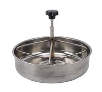 Plato de alimentación para lechones de Acero Inoxidable, comedero para Cerdos, Herramienta de alimentación para Animales de Granja, Aves de Corral y Ganado (S)