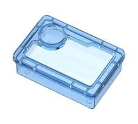 Plato de alimentación para reptiles, 12,5 x 8,5 x 4,5 cm, cuenco antiescape, bandeja de alimentación de sección de calcio para vivir, accesorio de terrario de tortuga camaleón y