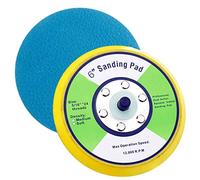 Plato de Apoyo PSA 6" (150mm) para Lijadora Neumática - Almohadilla de Lijado Doble Acción (DA) con Cara de Vinilo, Rosca 5/16"-24, Repuesto Profesional para Discos Adhesivos