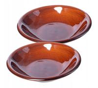 KADAX Platos de arcilla con capa de cerámica, plato llano, profundo, 23 cm,...