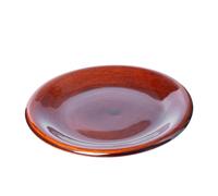 Plato de arcilla KADAX con capa de cerámica, plato de comedor, pequeño