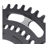 Plato de bicicleta 44 52T 8 9 10 11 velocidades compatible con bielas 104BCD, aleación de aluminio, diseño de agujero de clavo sin ranura para bicicletas de varias velocidades (46T)