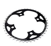 Plato de bicicleta de montaña triple diámetro 104 exterior 42 dientes negro 4