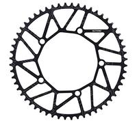 Plato de bicicleta, dientes positivos y negativos al aire libre Plato de manivela 130BCD Plato de bicicleta de una sola velocidad 50 52 54 56 58T(56T) Plato Bicicleta 50 Dientes