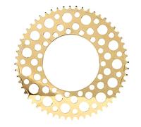 Plato de bicicleta plegable, suave, resistente, anticorrosión, a prueba de desgaste, para bicicleta de carretera y BMX plegable. (Oro)