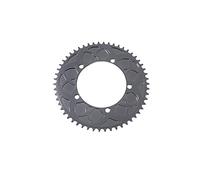 Plato de biela, Anillo de cadena manivela, rueda bicicleta plegable 130 BCD 54T 56T plato dientes(Gun Black,56T)