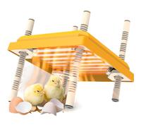 Plato de Calentamiento de Gallina, Plato de Calentamiento de Gallina, Incubadora de Pollo, Altura de Ángulo Ajustable, Temperatura de Calentamiento de 55 ° C/131 ° F, Para Pollo, Pato, Aves de Corral