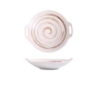 Plato de cena Plato Platos Cuencos de cerámica japoneses, cuencos sopa, grandes ensaladeras creativas para ensaladas Plato Platos apilables