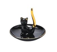 Plato De Cerámica Para Joyas Bandeja de cerámica for baratijas, soporte for anillos de gato, joyas de animales, llave de entrada for collar, Navidad, aniversario, compromiso