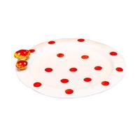 Plato de Cerámica Seta 20x20x2cm para Postres y ensaladas | Diseño Elegante y Moderno, Bordes Suaves, Tonalidad Intensa, Adecuado para Cafetería, Restaurante y Mesa