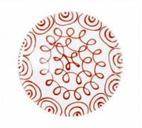 Plato De Comida Gmundner Cerámica Rojo Llamado Diámetro: 25 Cm / Altura: 2,8 Cm
