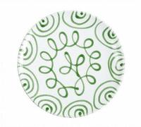 Plato De Comida Gmundner Cerámica Verde Llamado Diámetro: 25 Cm / Altura: 2,8 Cm