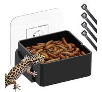 Plato de Comida para Gecko Crestado Cuenco de Agua Universal Montado en