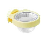 Plato de comida para periquitos, tazas grandes para alimentar pájaros, cuenco de comida para animales pequeños, bebedero para mascotas con abrazadera segura, suministros de riego duraderos para