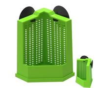 Plato de comida para reptiles, cuenco de comida de con para pared de terrario, de esquina antiescape, suministros para mascotas para guardianes de recinto de terrario
