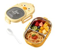 Plato de comida para viajes y pato para tazón | para adolescentes adultos y estudiantes viajeros, oficina, viajes, escuela, picnic, camping, carretera, viajes, gimnasio, playa