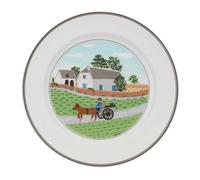 Villeroy & Boch - Design Naif Plato Llano 27 cm Multicolor, Apto para Lavavajillas, Apto para Microondas, Plato Ceramica, Vajilla, Plato Porcelana, Premium Porcelain