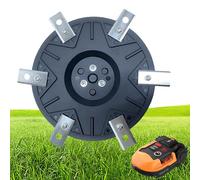 Plato de corte para 6 cuchillas para robot cortacésped, de plástico reforzado con fibra de vidrio, disco giratorio compatible con Worx Landroid M500 M700 WR167E WR141E & Vision M600