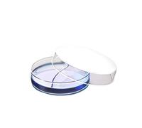 Plato de cultivo de placa de Petri de vidrio de borosilicato de 5 uds de diámetro de 75mm for cultivo de bacterias, células y bacterias de ácido láctico en laboratorio