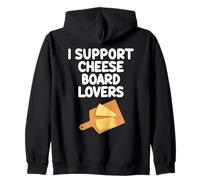 Plato de degustación I Support Cheese Charcuterie Board Lovers Sudadera con Capucha