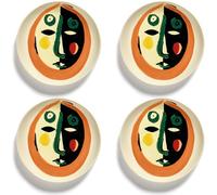 Plato de desayuno Serax | Vajilla Feast de Ottolenghi | 4 platos de postre | Vajilla de gres | Vajilla para cena en casa, fiesta