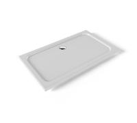 Plato de Ducha Acrílico 70x120 cm Blanco - Antideslizante, Antibacteriano, Textura Lisa - Incluye Válvula y Rejilla | Moments of Glass