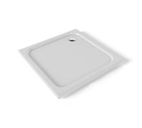 Plato de Ducha Acrílico 85x85 cm Blanco - Antideslizante, Antibacteriano, Textura Lisa - Incluye Válvula y Rejilla | Moments of Glass