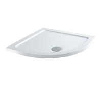 HudsonReed Plato de Ducha Angular Blanco de 800x800mm de Cuarto de Círculo Maxon