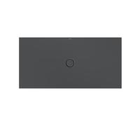 Plato de ducha BetteFloor con soporte de plato mínimo y BetteAntiSlip Pro, 1600x800mm, 5957-400AE,T1, Color: cuervo