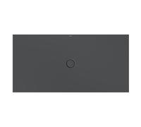 Plato de ducha BetteFloor con soporte de plato mínimo y BetteGlasur Plus, 1800x900mm, 5988-400PLUS,T1, Color: cuervo