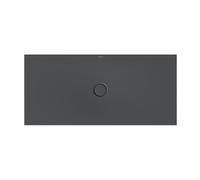 Plato de ducha BetteFloor con soporte mínimo y antideslizante Pro 5838, 150x70 cm, 5938-400AE,T1, Color: cuervo