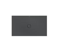 Plato de ducha BetteFloor con soporte mínimo y BetteAntiSlip Pro, 1200x700mm, 1672-400AE,T1, Color: cuervo