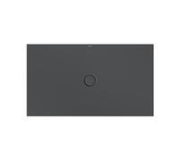 Plato de ducha de suelo Bette con soporte mÃnimo y antideslizante Pro 5801, 140x80cm, color: cuervo - 5801-400AE,T1