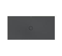 Plato de ducha BetteFloor con soporte mínimo y BetteGlasur Plus, 150x75 cm, 5939-400PLUS,T1, Color: cuervo