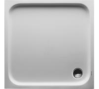 Plato de ducha Duravit D-Code, 1000x1000mm, cuadrado, versión empotrada, 720103000000001, Color: blanco con antideslizante
