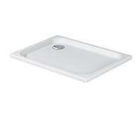 Plato de ducha Duravit D-Code, 1000x700mm, rectangular, versión empotrada, 720093000000000, Color: Blanco