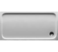 Plato de ducha Duravit D-Code, 1400x700mm, rectangular, versión empotrada, 720095000000000, Color: Blanco