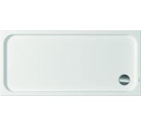 Plato de ducha Duravit D-Code, 1500x700mm, rectangular, versión empotrada, 720261000000001, Color: blanco con antideslizante