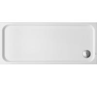Plato de ducha Duravit D-Code, 1600x700mm, rectangular, versión empotrada, 720163000000001, Color: blanco con antideslizante