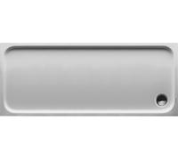 Plato de ducha Duravit D-Code, 1700x700mm, rectangular, versión empotrada, 720096000000001, Color: blanco con antideslizante